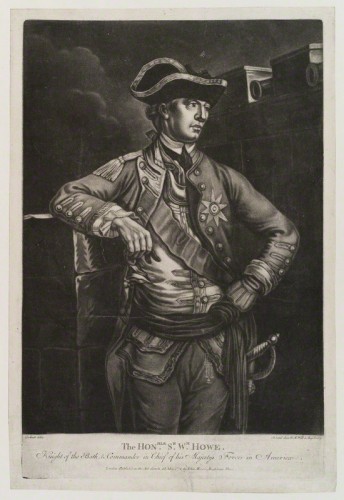 NPG D19390; William Howe, 5th Viscount Howe by Richard Purcell (Charles or Philip Corbutt), published by  John Morris