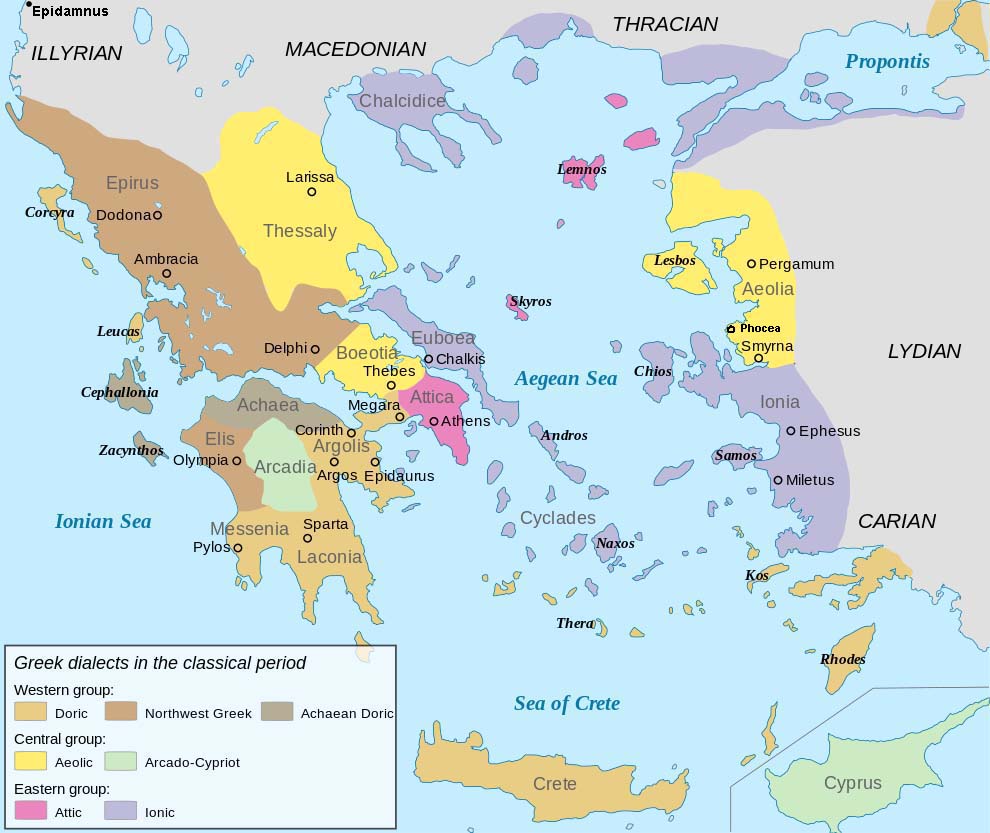 greek dialects